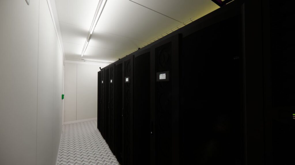 server racks in rows